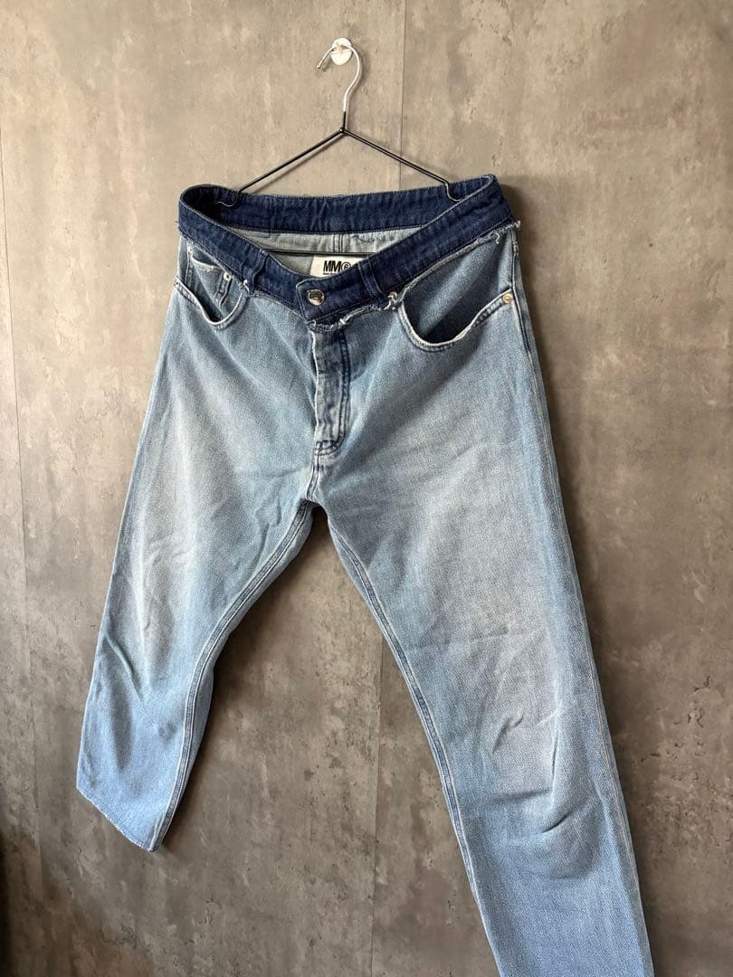 〈早い者勝ち・美品〉マルジェラ　MM6 デニムパンツ　即完売品　切り返し15ss