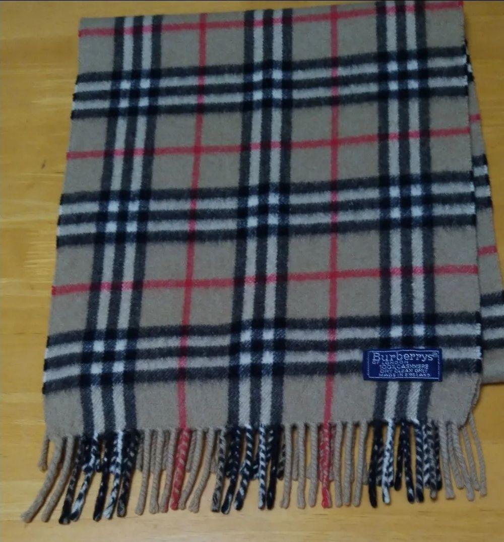 Burberrys ノバチェック柄カシミヤマフラー 男女兼用 美品