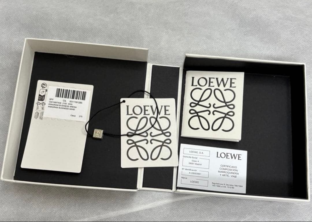 美品　ロエベ　LOEWE 名刺ケース　カードケース　正規品　箱とシール付き