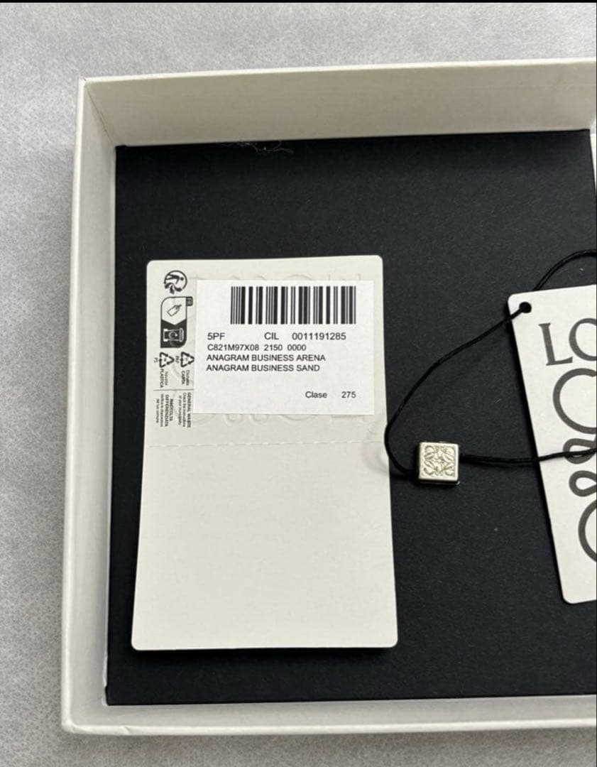美品　ロエベ　LOEWE 名刺ケース　カードケース　正規品　箱とシール付き