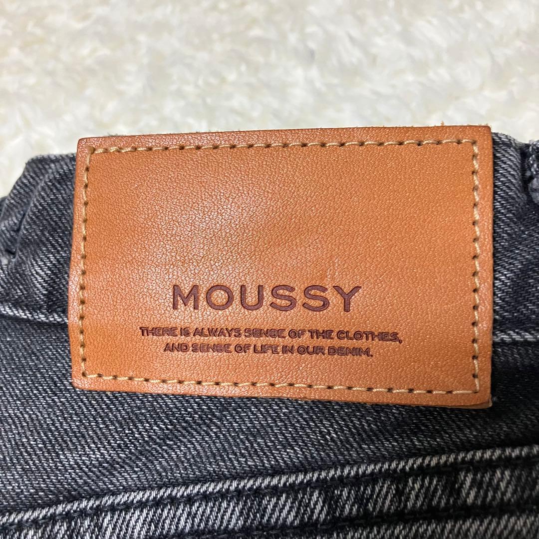 moussy mvs black flare マウジー フレア ブーツカット 黒