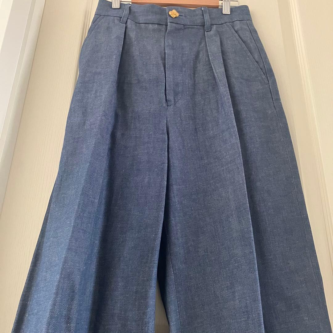 美品ジャーナルスタンダードレサージュL'essage✨デニムスラックスパンツ36