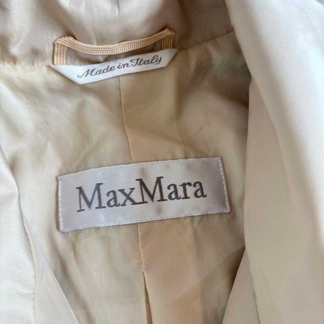 美品 MaxMara 白タグ　スプリングコート　ベージュ トレンチコート