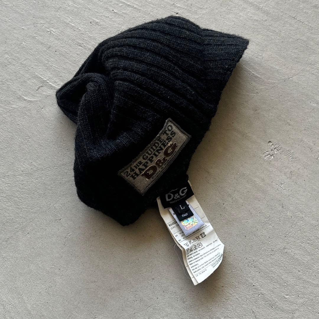 00s dolce&gabba knit beanie ツバ付き ビーニー