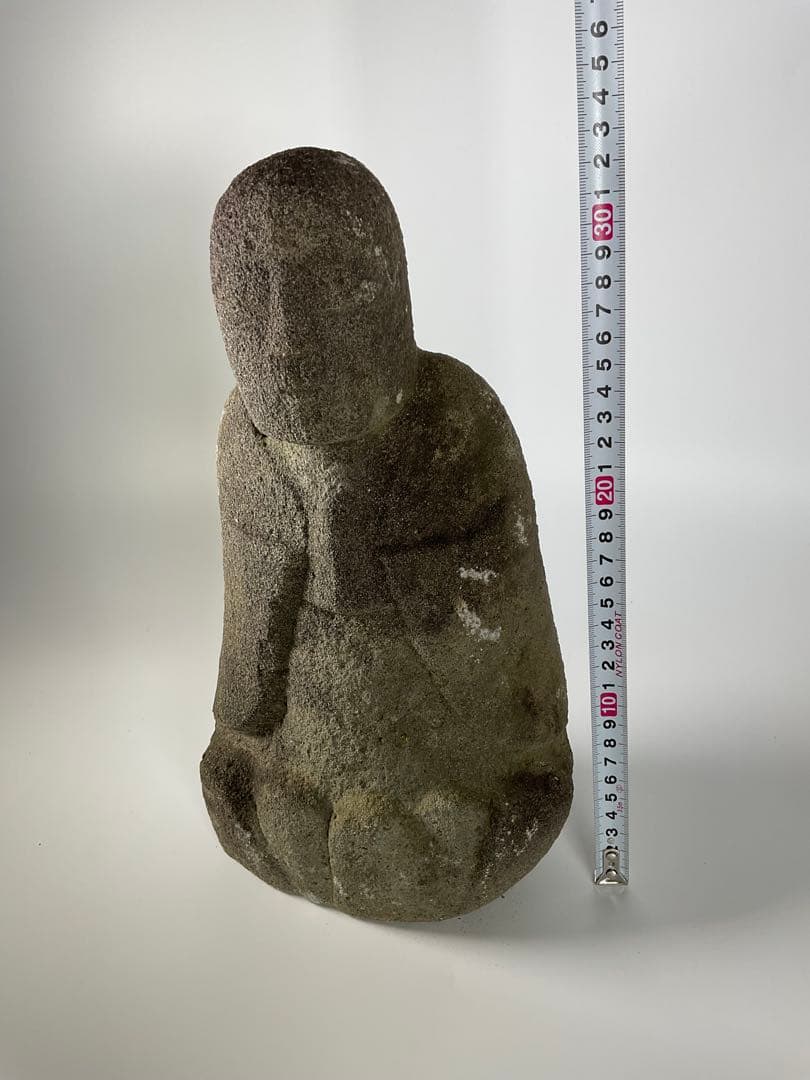佐渡の石仏　地蔵　仏像　江戸時代　仏教美術　高さ約33cm