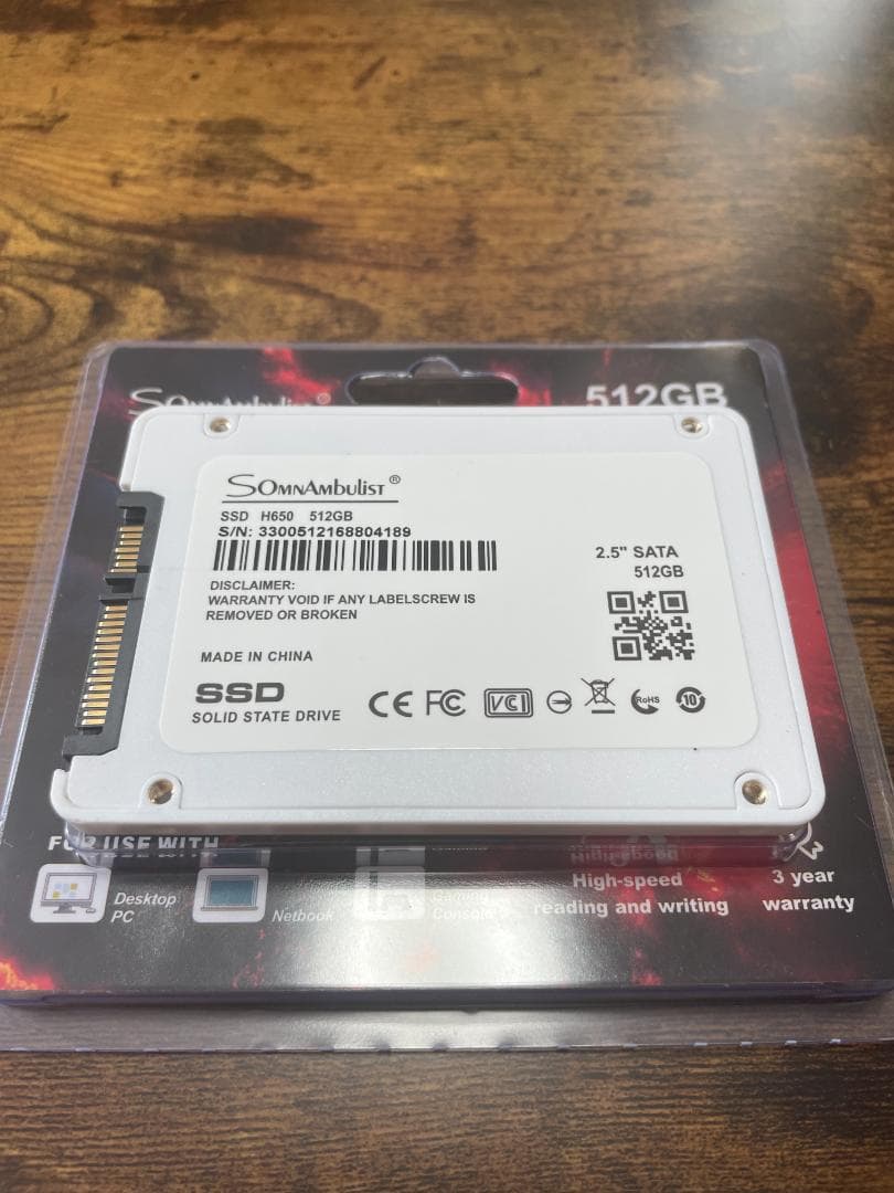 512GB SSD 2.5インチ SATA SomnAmbulist