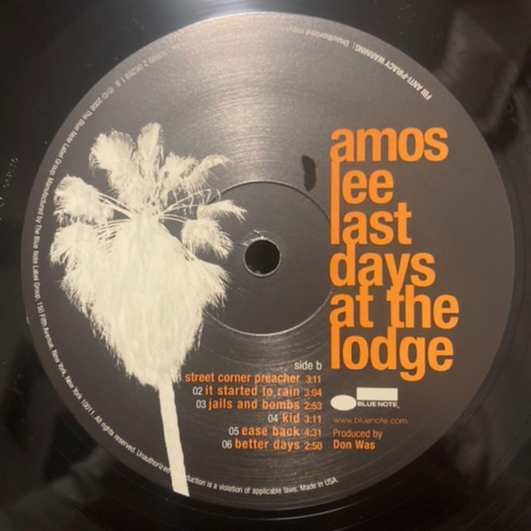 極希少LP★Amos Lee ‎– Last Days At The Lodge