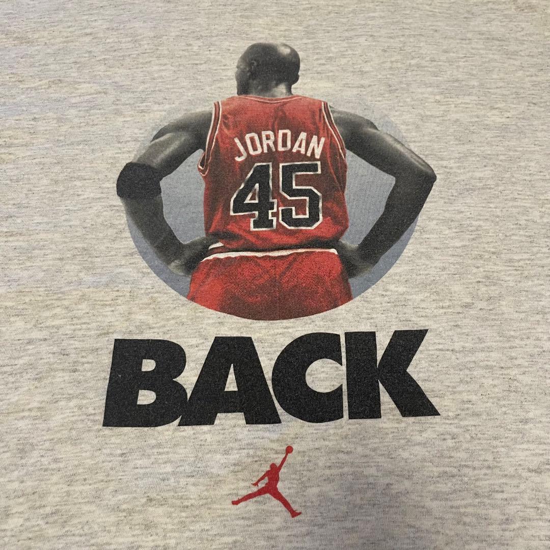 値下不可【NIKE】90s NIKE®︎ JORDAN \"BACK\" 半袖Ｔ銀タグ