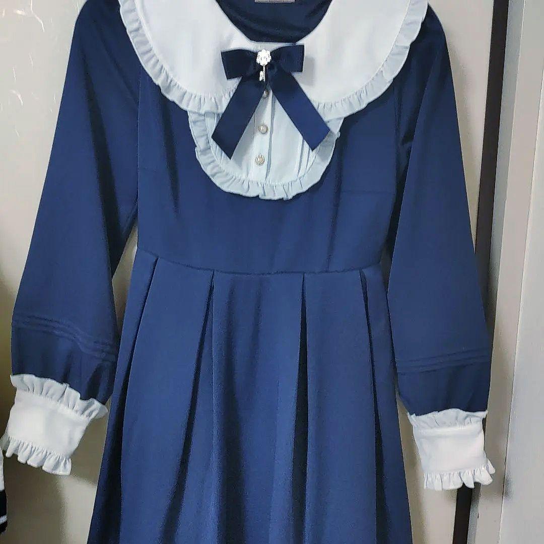 Amavel Classical Maid ワンピース ネイビー