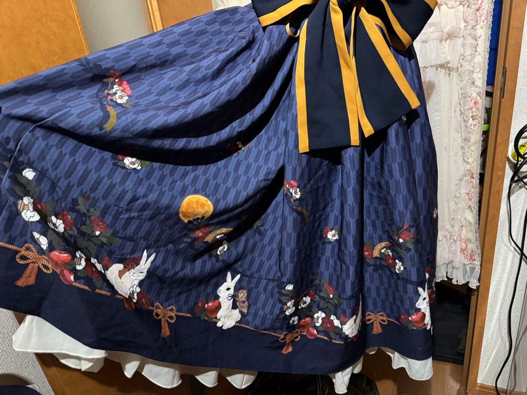 Amavel お月見うさぎの和風シリーズ ジャンスカ JSK