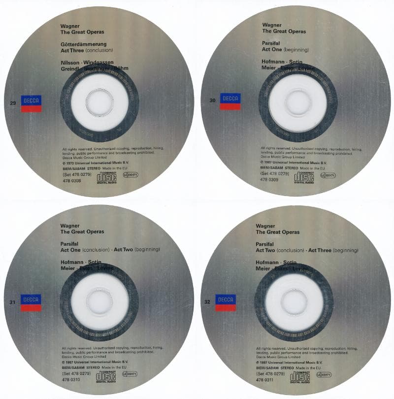 ワーグナー：オペラボックス(33枚組) バイロイト名演集 ベーム、レヴァイン他