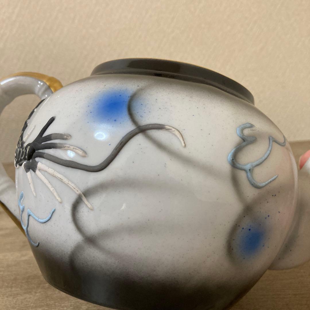 希少品　ビンテージ　上絵付　二重デコ盛龍　古茶器　名古屋絵付　デッドストック