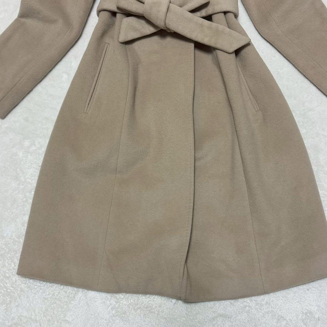 極美品✨UNTITLED　ヌーベルプラティナムスタンドカラーコート　ベージュ　2