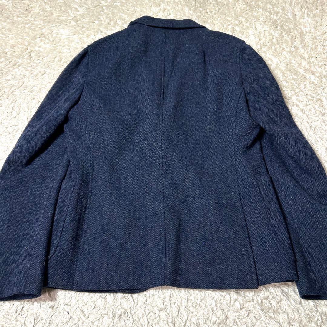 【未使用品】MEN'S MELROSE ウールテーラードジャケット ネイビー L