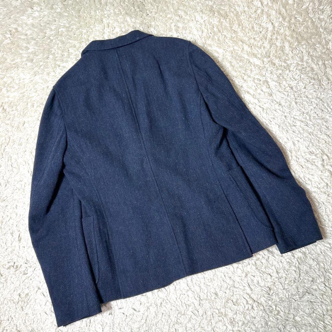 【未使用品】MEN'S MELROSE ウールテーラードジャケット ネイビー L