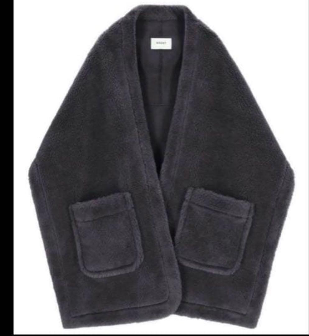 mick【美品】ハウントボアストールロング　グレー