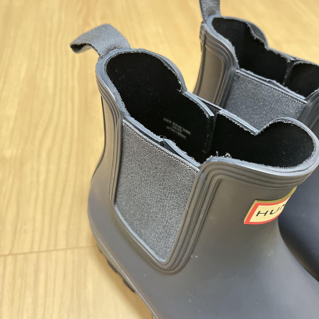 美品　HUNTER チェルシーレインブーツ ブラック　26.5