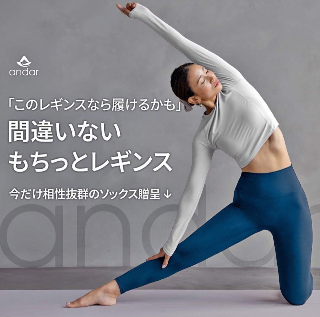 【新品/L】andar(アンダール)Airywin シグネチャーレギンス