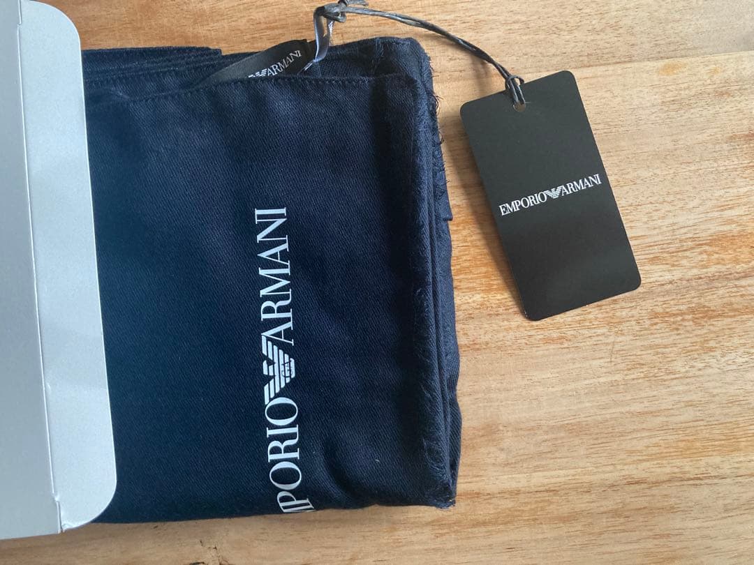 EMPORIO ARMANI ネイビー ストール