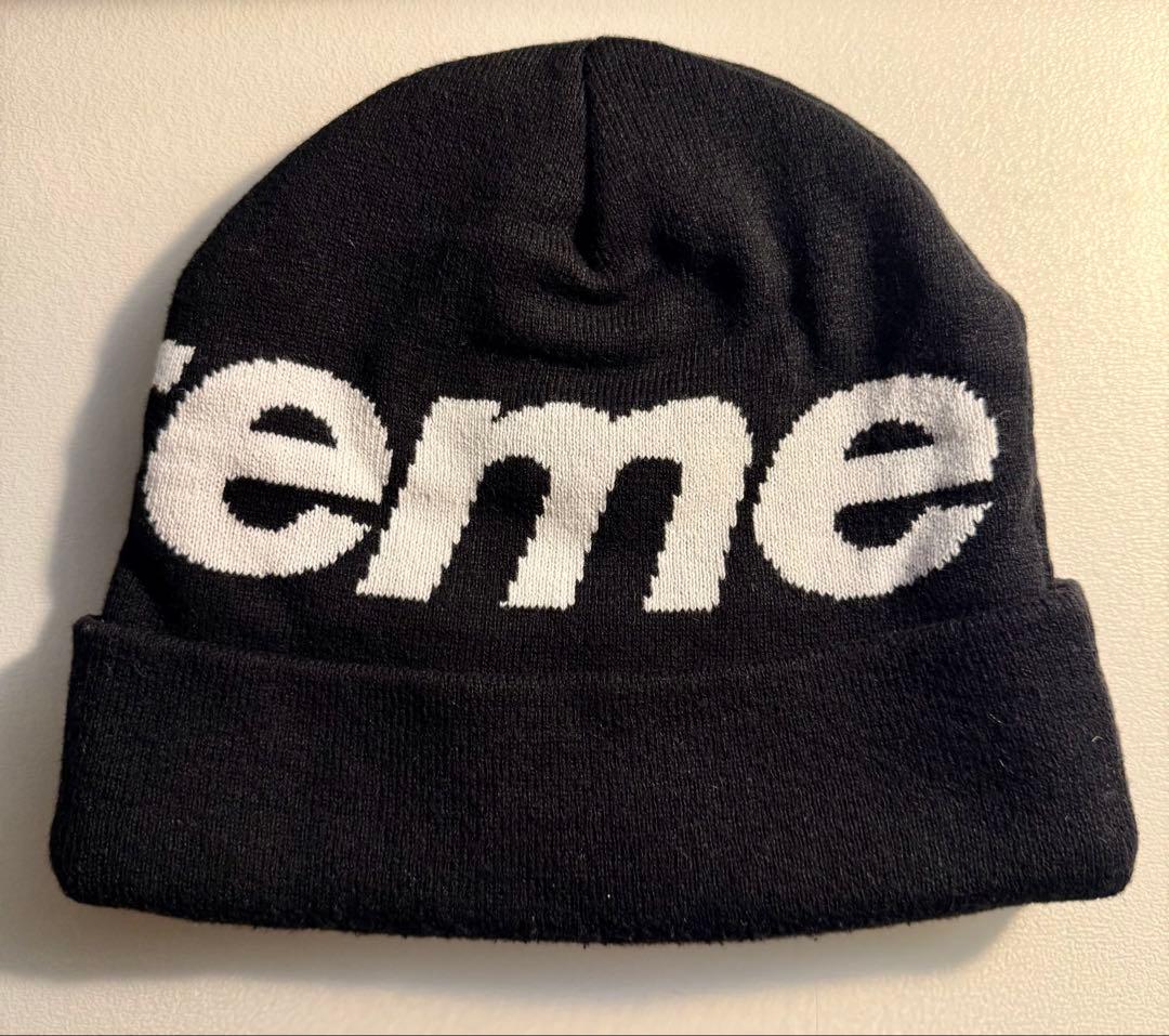 Supreme ニット帽・ビーニー 黒　23FW