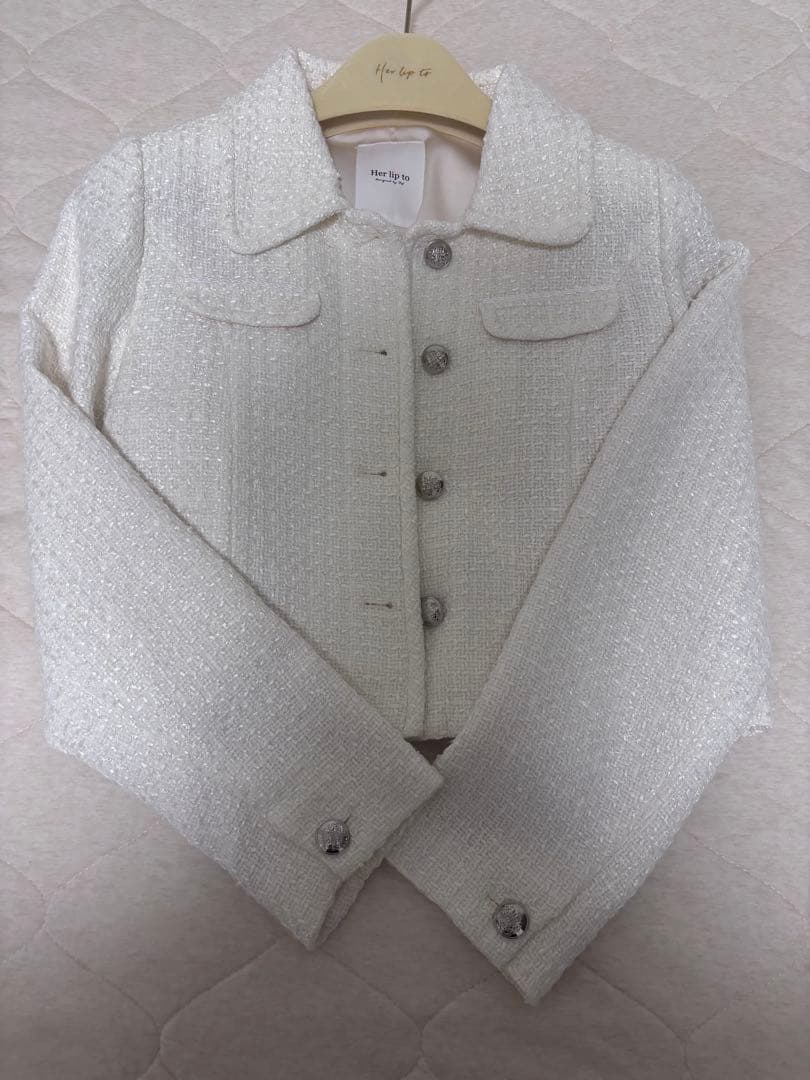 ジャケット・アウター herlipto Shimmer Tweed Jacket