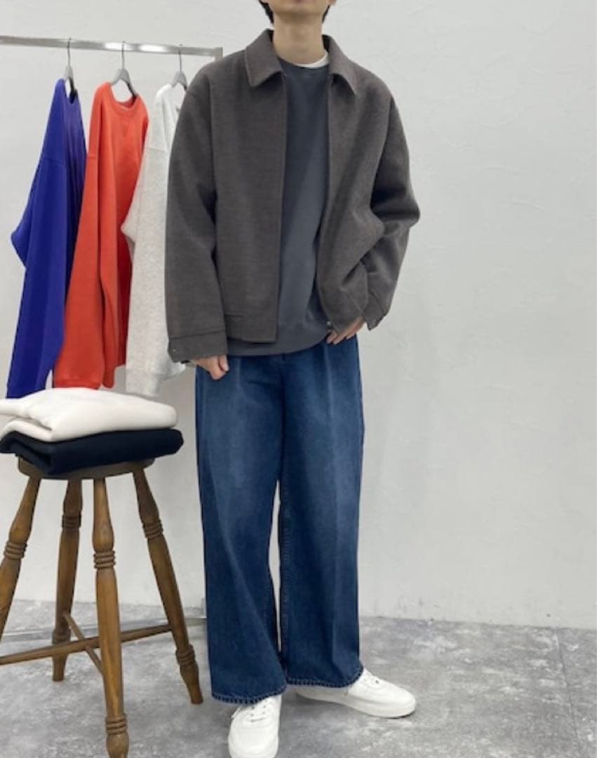 1.1万新品★タグ付き　GLOBAL WORK ブルゾン　ストレッチ　ウール調