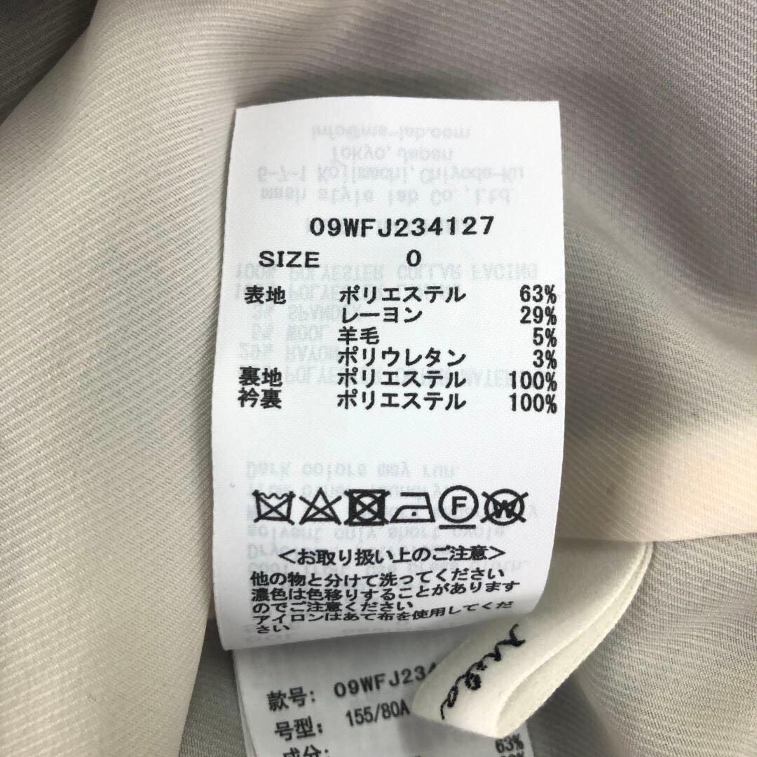 ミラオーウェン ダブル テーラード ジャケット ネイビー 長袖 ミドル丈