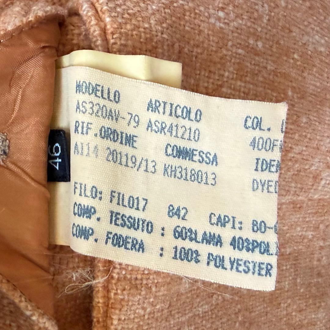 <美品>LARDINI オレンジ ウール ジャケット サイズ46