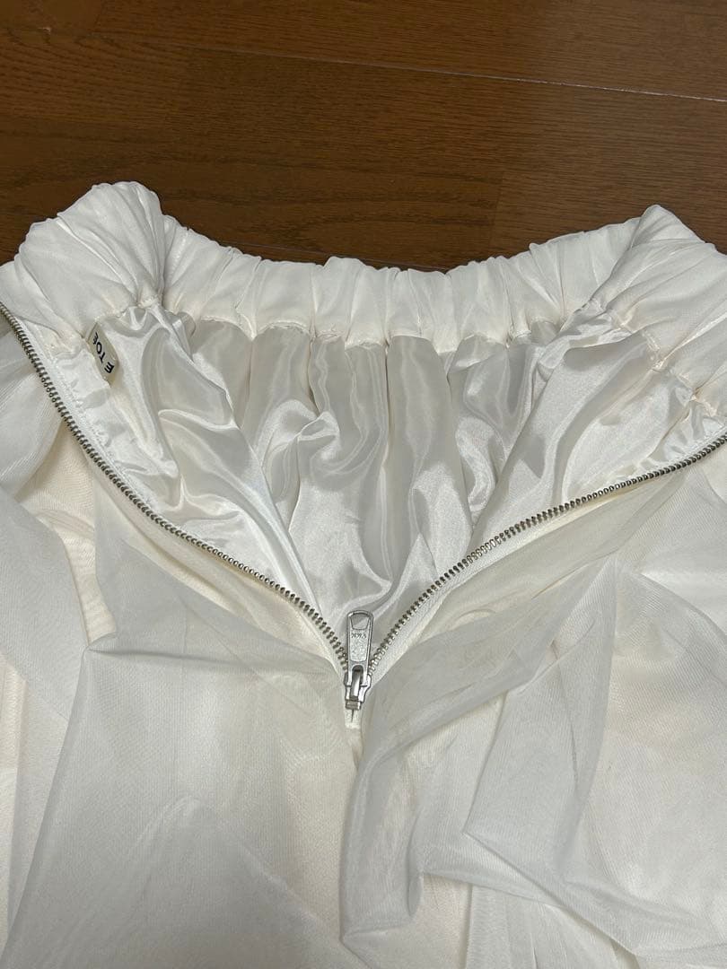thetoe Iris Tulle Skirt white Sサイズ