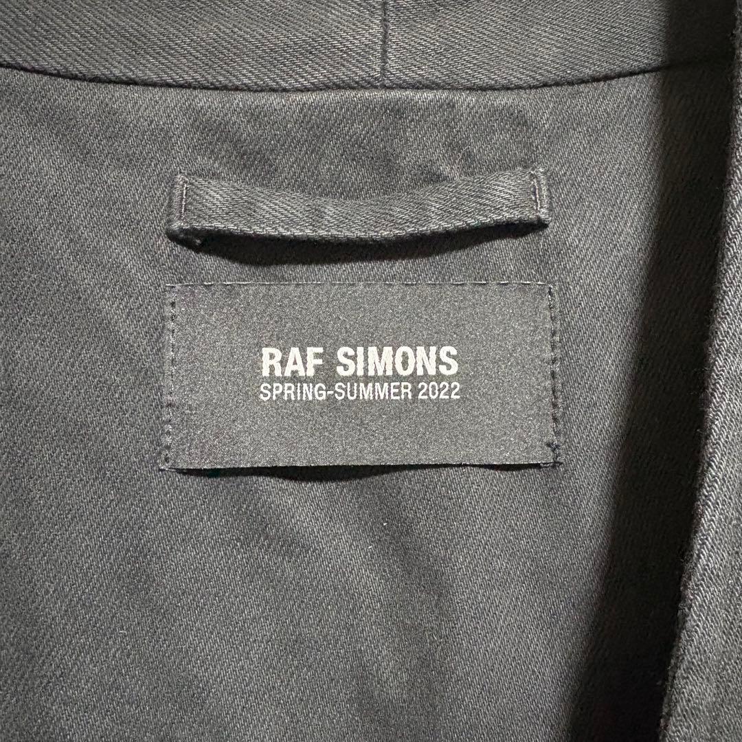 美品 RAF SIMONS 22SS ロゴパッチ オーバーサイズ ジレベスト
