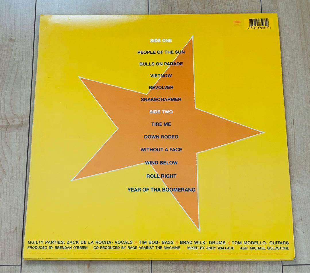 【レア盤】レコード RAGE AGAINST THE MACHINE