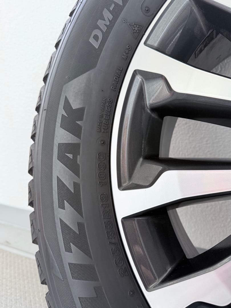 プラド純正ホイール19インチ　ブリヂストンDM-V2 265/55R19