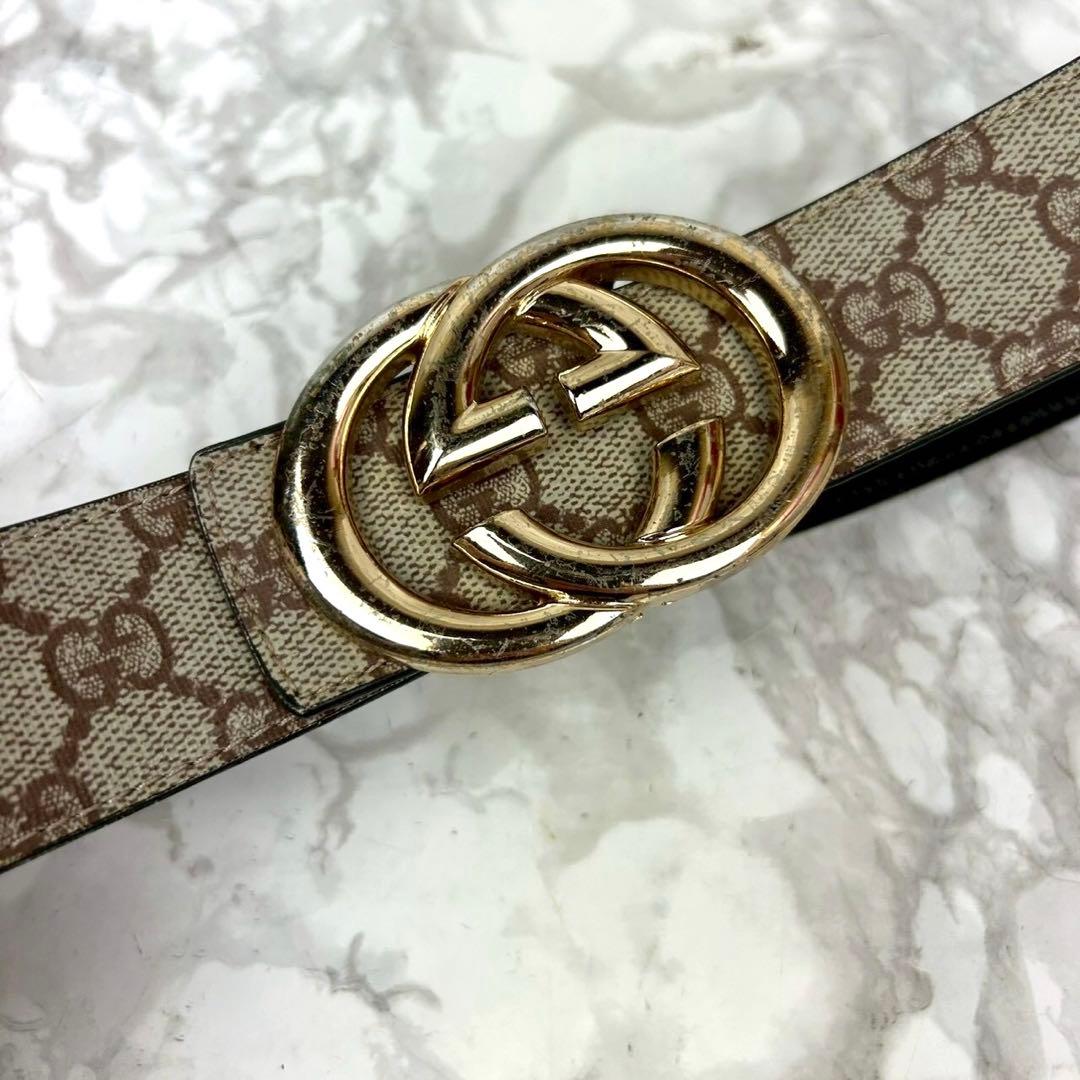 GUCCI グッチ GGパターン ダブルGバックル ベルト