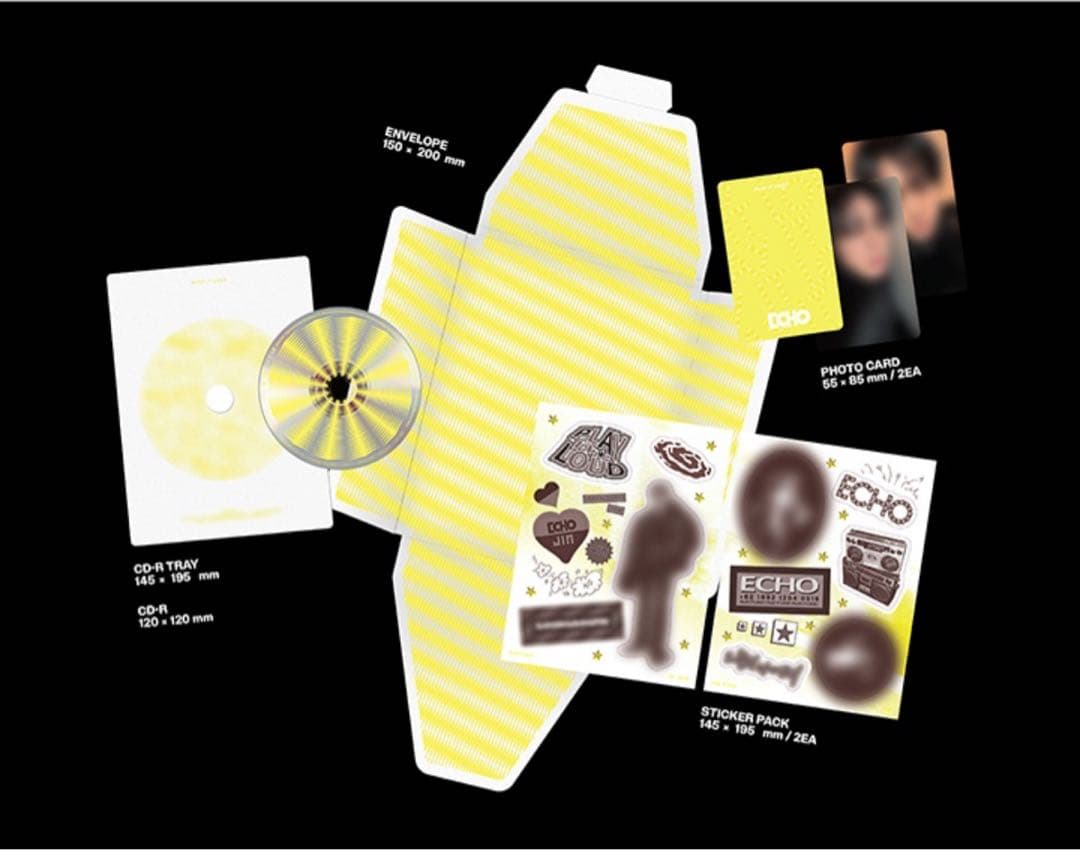 3形態セット JIN BTS ジン 新品未開封 トレカ ECHO