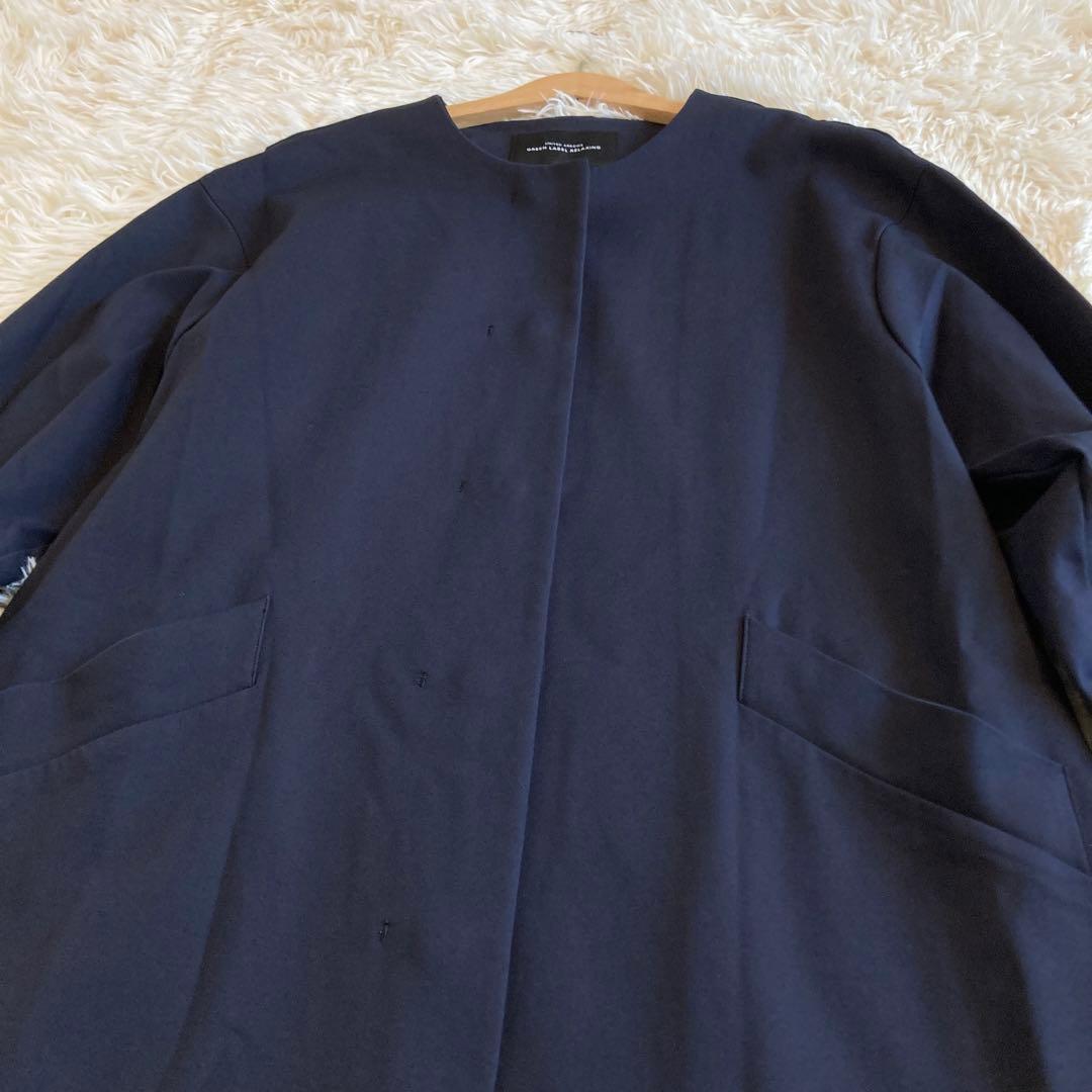green label relaxing メタルドット ノーカラー コート