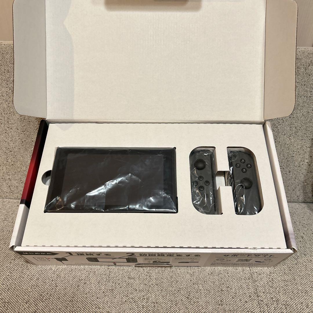 【美品】 Nintendo Switch 本体 グレー 完備品