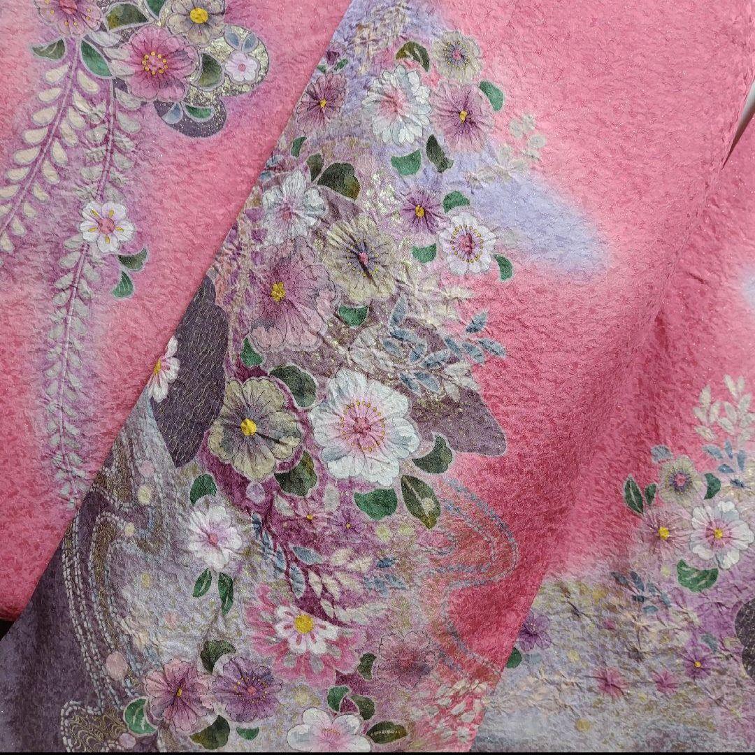 SALE中☆振袖フルセット(7点)成人式・辻ヶ花・辻が花・花絞り・金通し・金彩