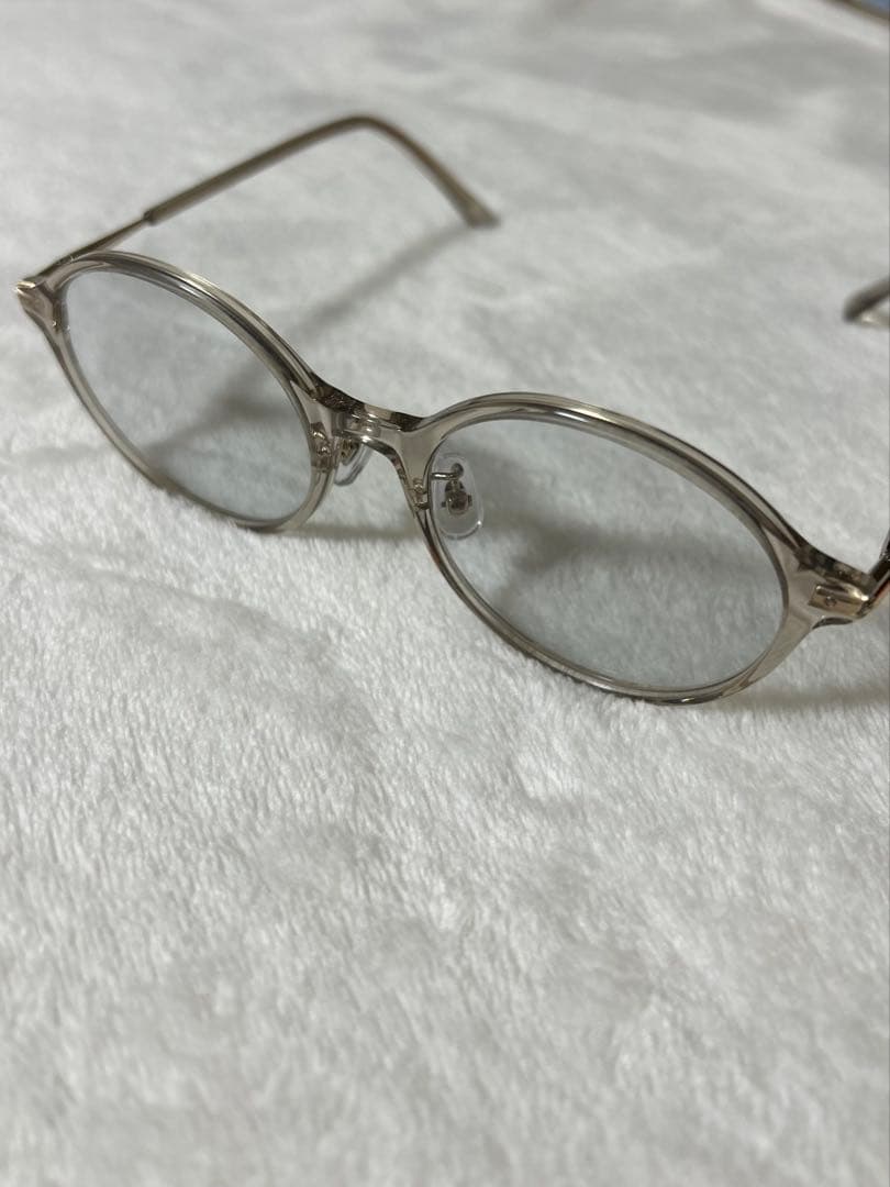 金子眼鏡　サングラス　クリアフレーム　グレー　kaneko optical