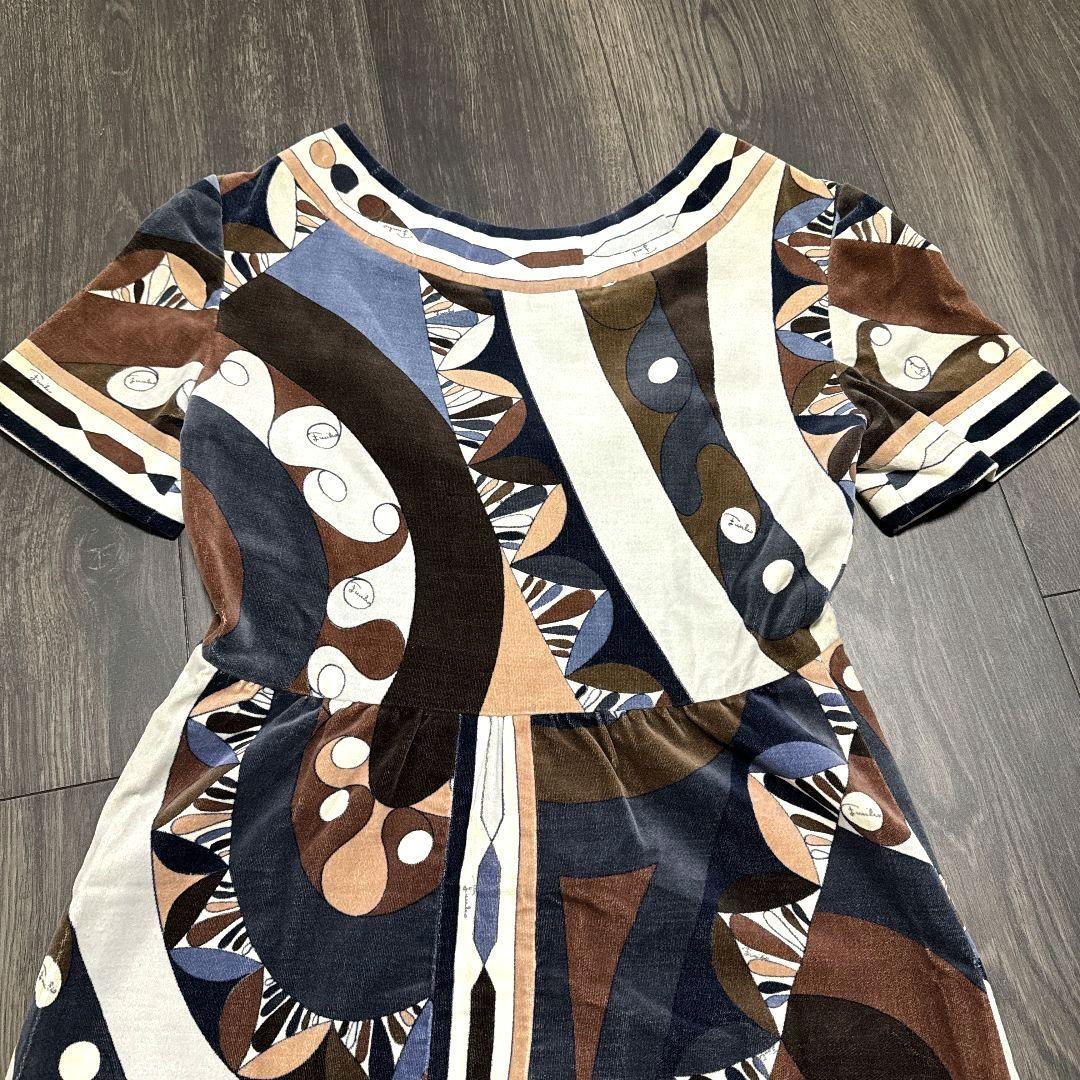 Emilio Pucci ヴィンテージ ワンピース ♡ベロア Ｍ
