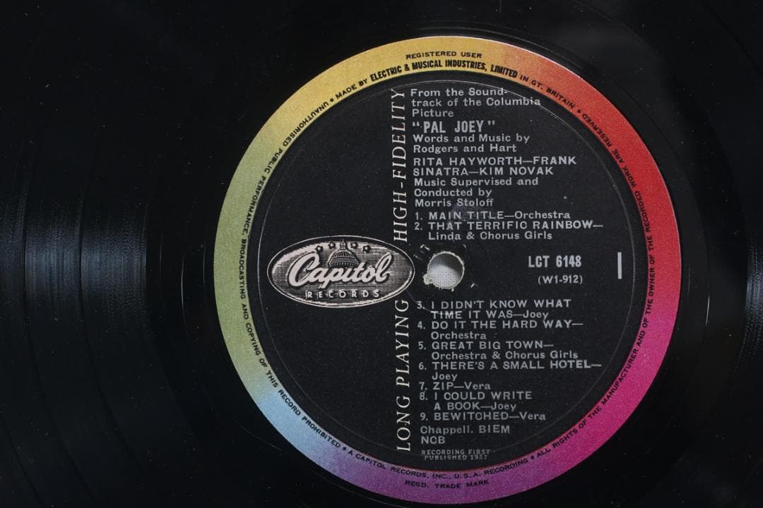 英LP Pal Joey Frank Sinatra UKオリジナル1stプレス