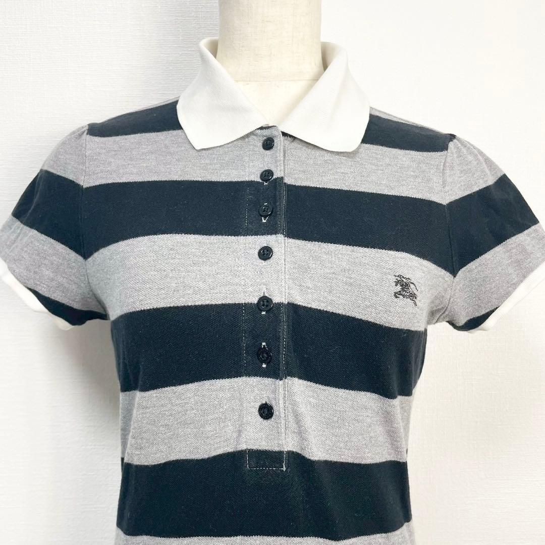 y2k❤️ BURBERRY BLUE LABEL ボーダー ポロシャツ