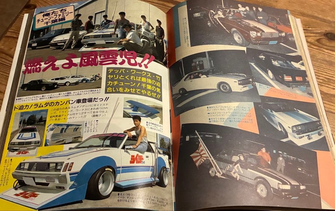 ライダーコミックチューニング1987年　柿生　ルート20ゴースト　九州西武一家