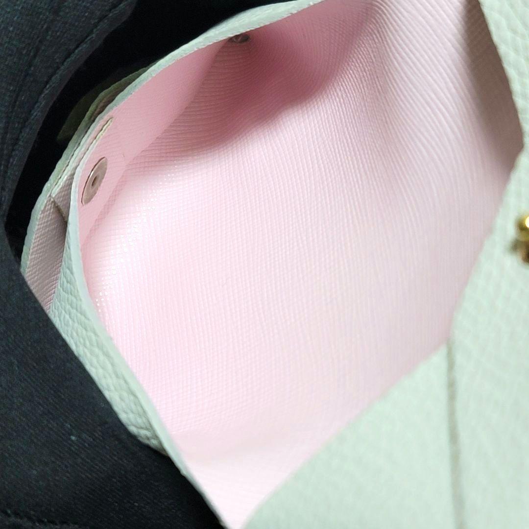極美品 A.D.M.J スワロフスキー モーツァルト レザー アイボリー 白 蜂