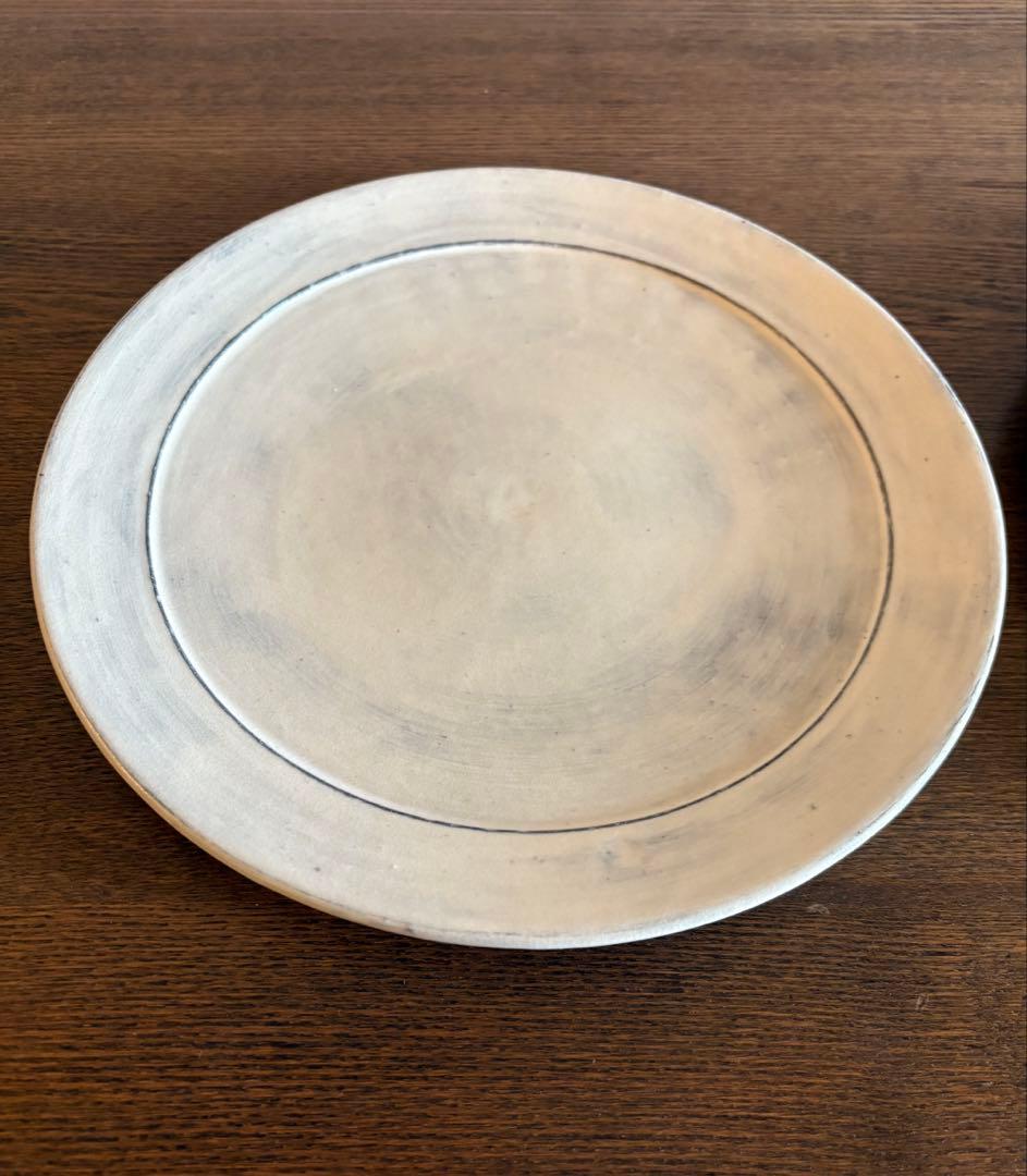 KOHORO 白 リムプレート皿 25cm 2枚セット