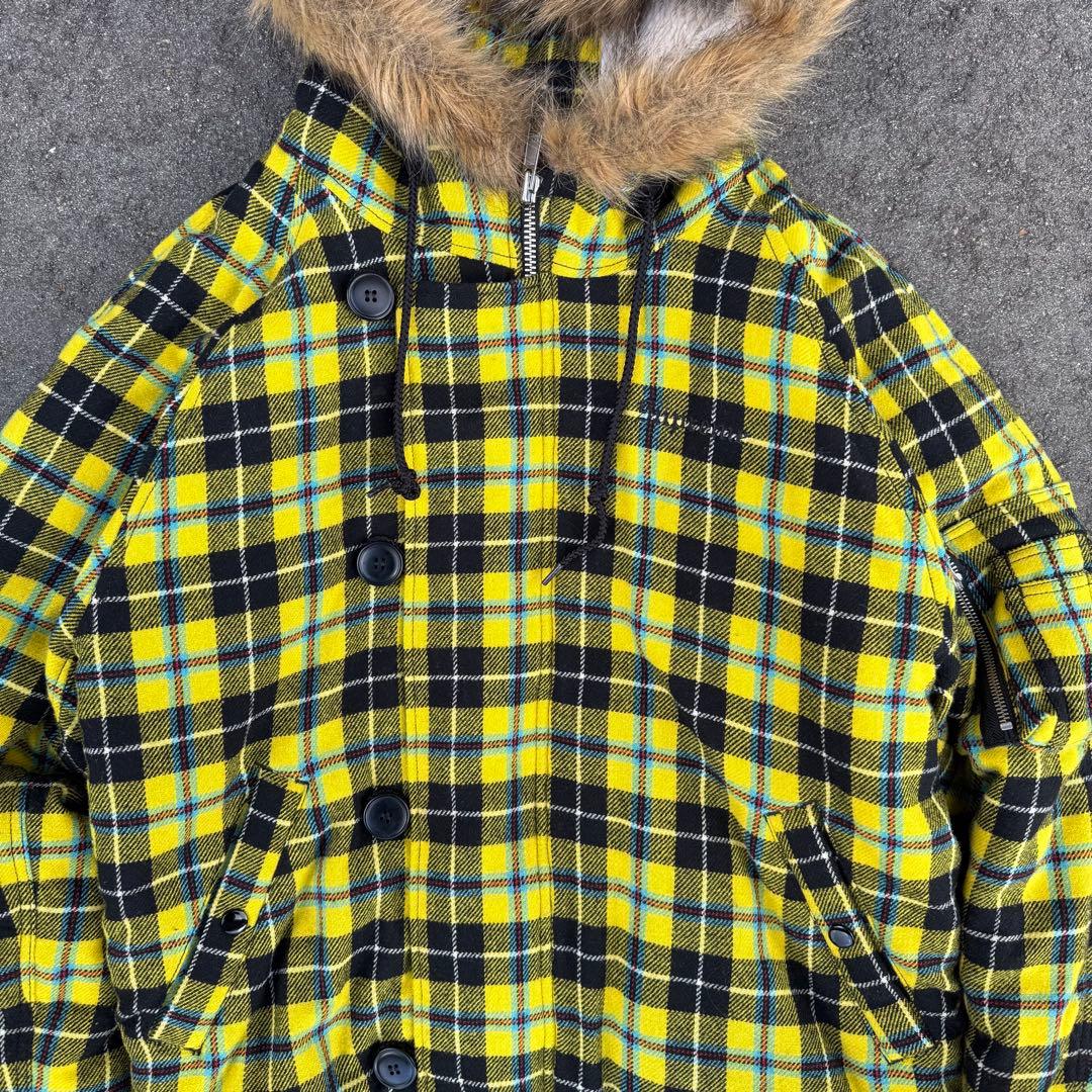 ジャケット・アウター supreme check wool N-2B jacket 18FW