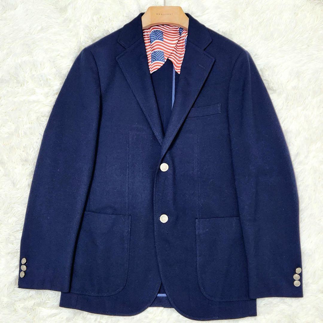 近年モデル✨ J.PRESS YORK.st ブレザー 紺ブレ 銀ボタン 星条旗