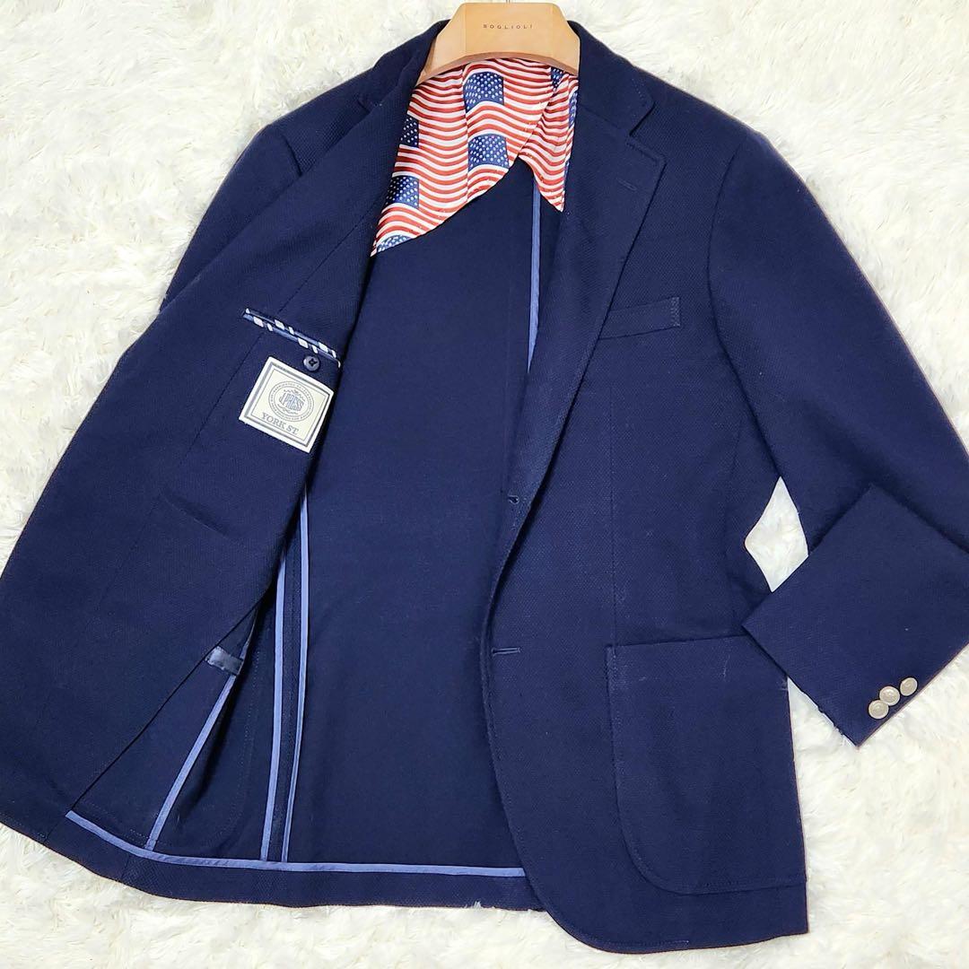 近年モデル✨ J.PRESS YORK.st ブレザー 紺ブレ 銀ボタン 星条旗