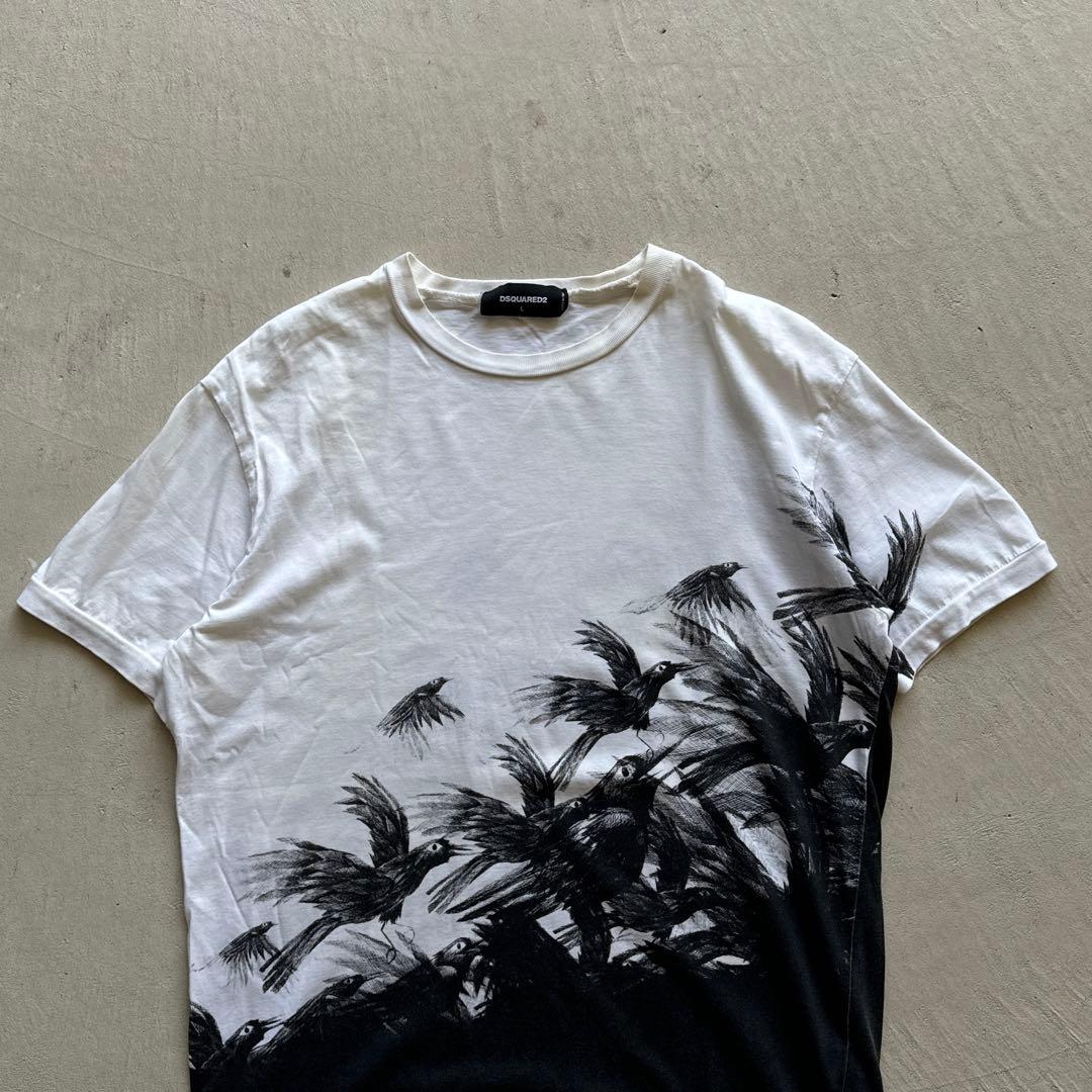 トップス dsquared2 bird graphic print tee