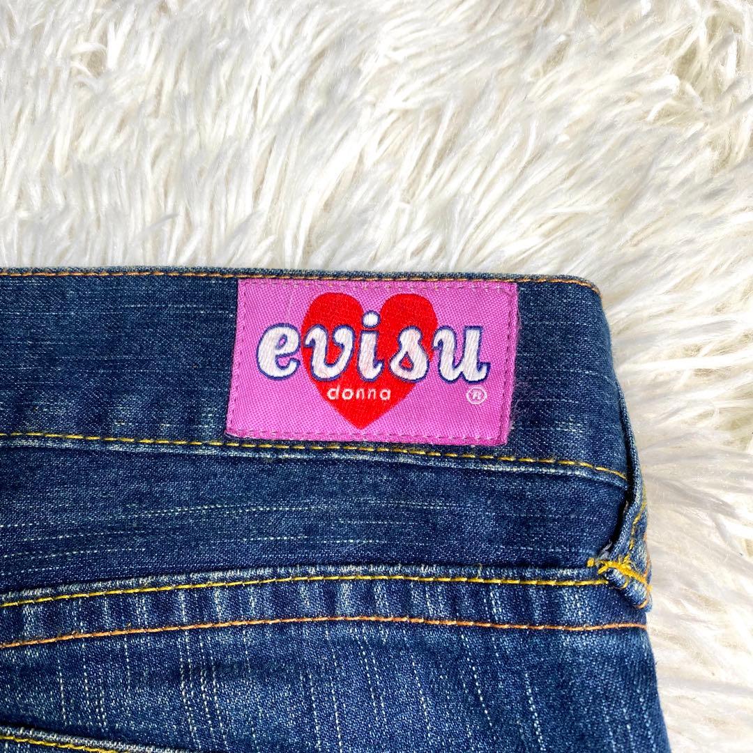 美品✨evisu donna デニム カモメ ストレッチ M レディース 綿