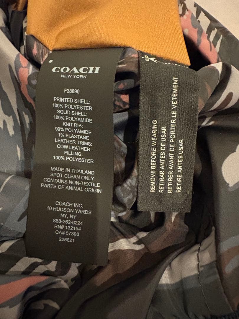 COACH カモフラージュ柄 ブルゾン F38890